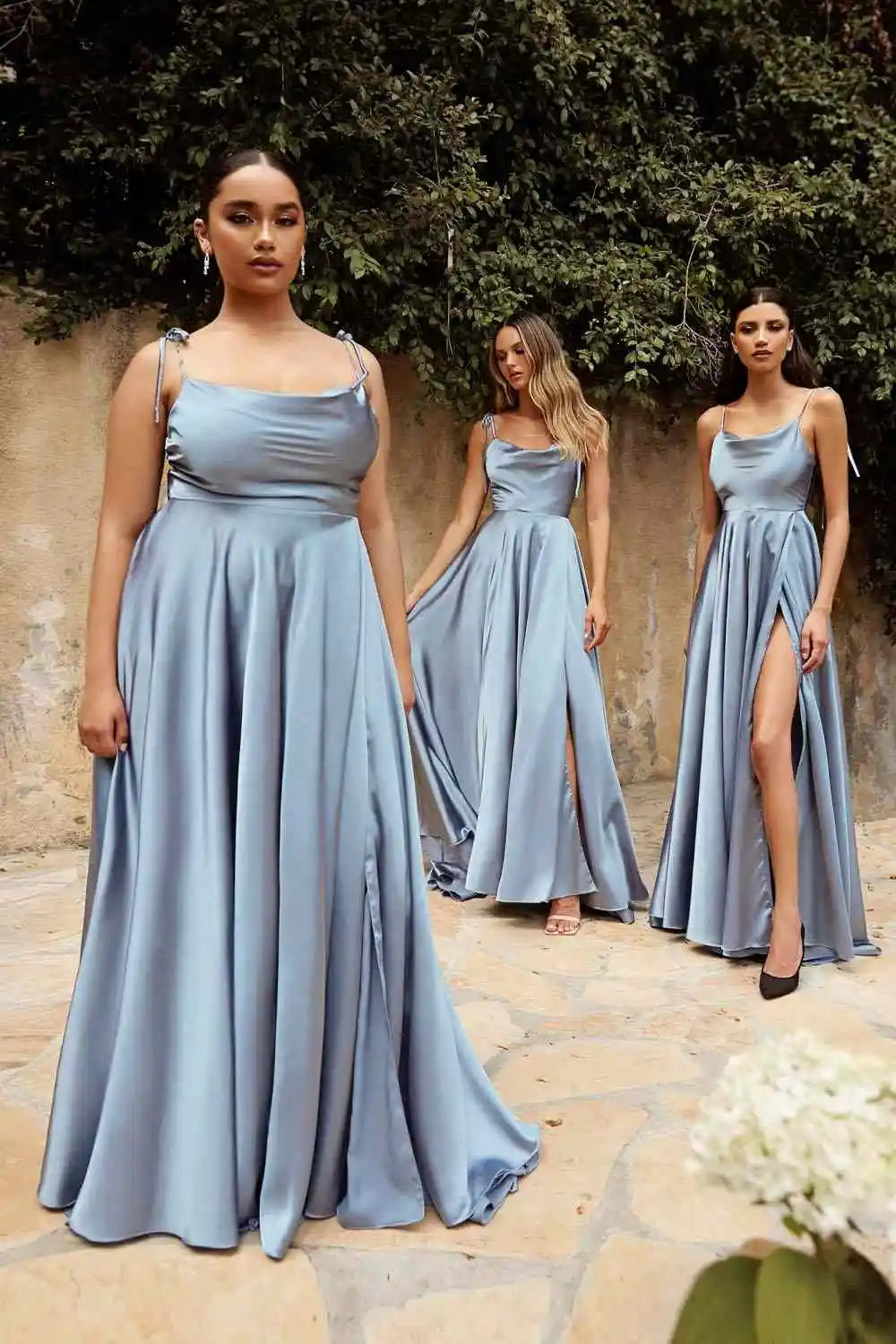 Navy Blue Bridesmaid Dress For Weddings Woman Guest 2022 Sexy Spaghetti Straps Split Prom Party Gowns Long Maid Of Honor Dresses