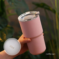 Stainless Steel Coffee Cup Double Layer Vacuum Insulation Cup Office Outdoor Portable Fashion Car Water Mugs for Friends Gifts