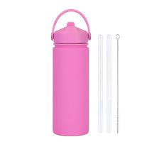 Insulated Water Bottle 500ml Custom Text/Logo - 304 Steel, 24H Cold, Office & Gym Essentials