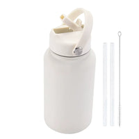 PuraCool Custom Water Bottle 650ml/22oz Insulated Thermos Personalized Tumbler Flask with Straw