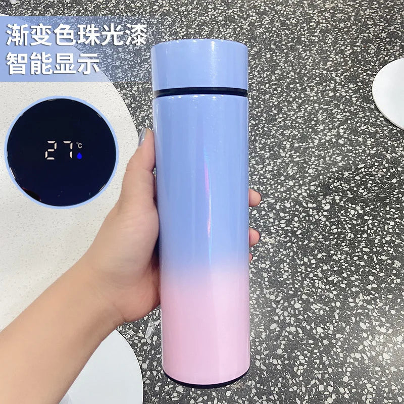 500ML Intelligent Insulated Mug Thermos Flask Tea Water Separation Stainless Steel Vacuum Kettle Coffee Mug Thermos Mug
