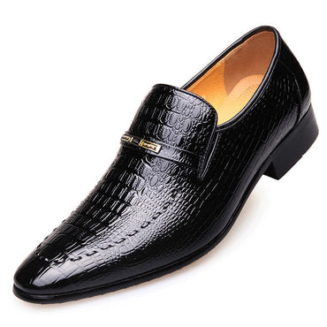 Leather Shoes Mens PU  Luxury Crocodile Pattern Men Business Dress Shoes Casual Social Shoe Male Wedding Footwear Zapatos Hombre