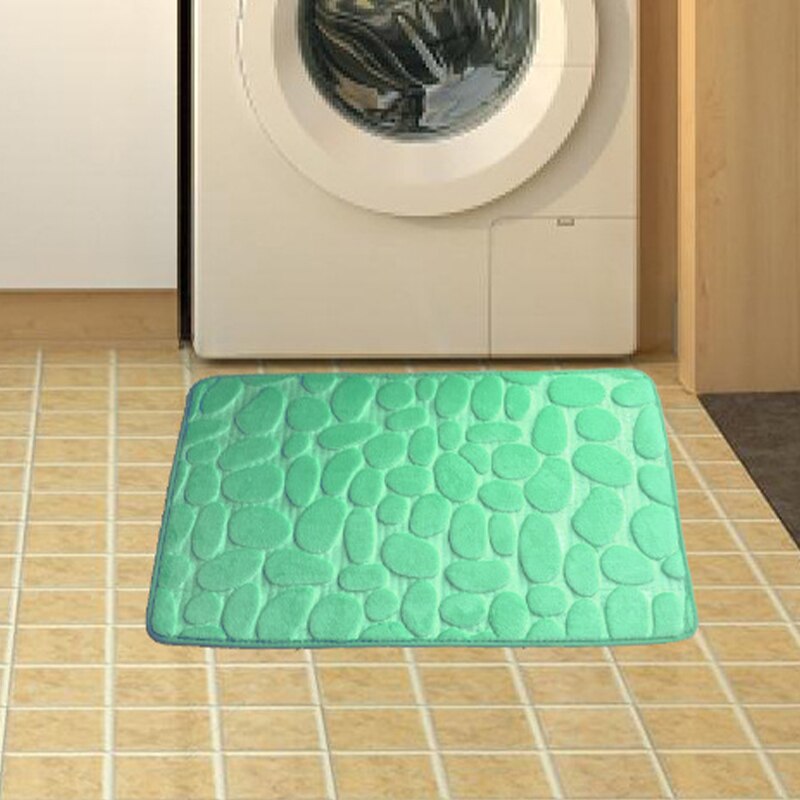 Bathroom Mat Absorbent Bath Carpet Non-slip Pebble Carpets Memory Foam Washable Rug Toilet Floor Mat Shower Carpets Set