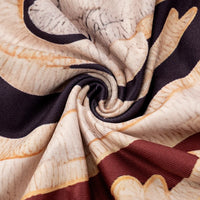 CUTENOVA Fall New Colorful Printed Women'S Jumpsuit  One-Shoulder Strapless Long Sleeves Slim Fit Elastic Ankles Jumpsuit Female