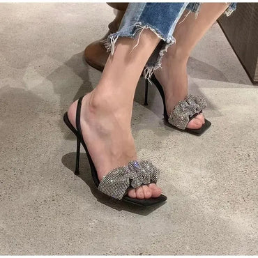 2022 Fashion Women Sandals Open Toe Party Pumps Thin High Heels Elegant Nightclub Dress Shoes High Quality Sandals Pumps