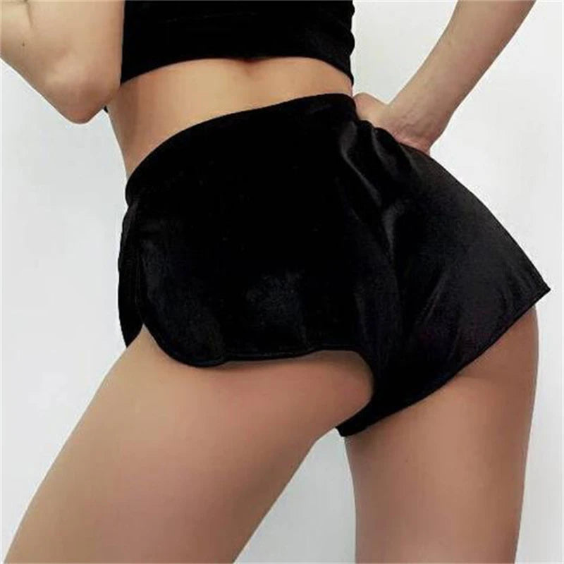 Woman Plus Size Sports Shorts High Waist Yoga  Pants Exotic Pole Dance Shorts Sexy Nightbar Outfits Adults Dancer Rave Costume