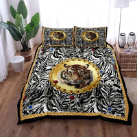 Luxury Baroque Pattern Bedding Set Golden Duvet cover set Twin Double Queen King Size Comforter cover set for Gift Bed Linen