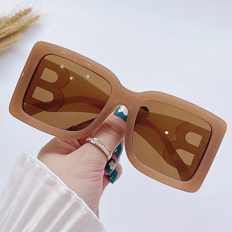 Big Square Luxurious Sunglasses Women Men Brand Designer Fashion Sun Glasses Female Male Casual Punk Mirror Oculos De Sol