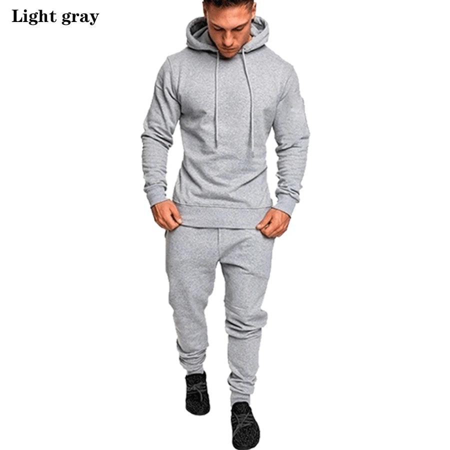 Men's fashion Sportswear jogging suit Men's hooded Sportswear suit hooded+sweatpants Sportswear