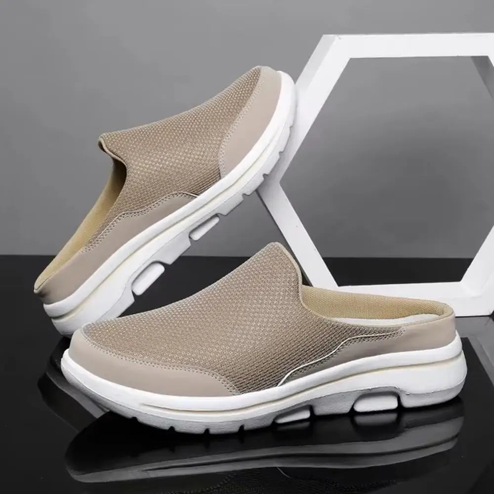 Ngouxm Men Slippers Summer Breathable Home Indoor Slippers Men Thick Bottom Slides Fashion Couple Walking Shoes Chanclas Hombre