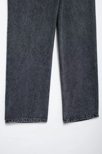 Jeans For Women 2024 Denim Solid Loose Zipper Fly Female Hole Trouser Pockets Wild Basic Commute Woman Wide Leg Long Pant