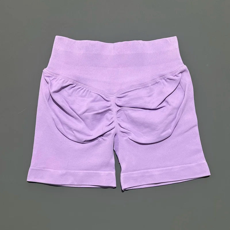Gym Shorts Women Fitness Sports Biker Shorts High Waist And Waist Tightening Yoga Shorts Workout Scrunch Butt Seamless Leggings