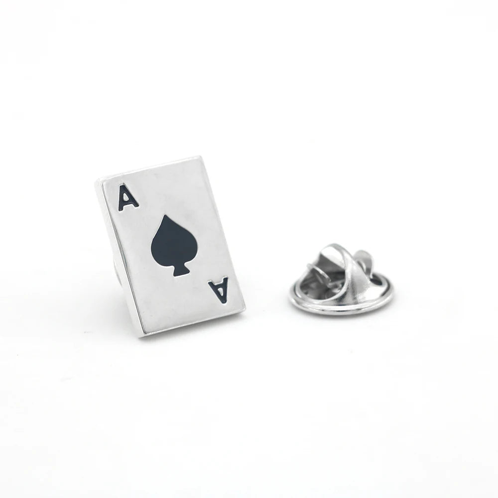 iGame Men's Fashion Brooch Lady's Lapel Pin Clothing Backpack Badge Quality Brass Material Music Car Animal Anchor Poker Design