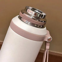 JUSTINLAU Spot Goods 600/800ML Thermos Cup Vacuum Flasks with Tea Strainer Stainless Steel Portable Travel Thermal Water Bottles