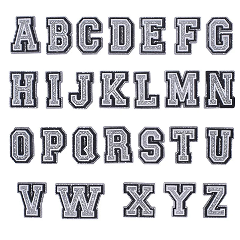 Hot Sale 1Pcs Letter Shoe Charms Decorations for Crocs Accessories Alphabet Pins Women Xmas Party Favors Gifts