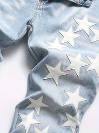 Men Straight Jean Denim Pants Jeans Loose Ankle Length Pant Pockets Casual Washed High Street Distressed Zipper Fly Spliced