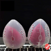 1PC Cosmetic Egg Storage Box Beauty Sponge Stand Storage Case Makeup Blender Puff Holder Empty Cosmetic Transparent Puffs Box