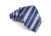 New Striped Tie Men's 8cm Ties Business New Year Gift Classical Necktie Office Accessories Men Costume Daily Wear Wedding Party