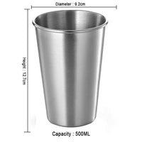 Stainless Steel Gold Cups 300ML Insulated Metal Cup 304 Drinking Beer Mug Metal Travel Drink Cup
