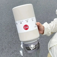 2L/ 67.63oz Large Capacity Stainless Steel Insulated Tumbler with Handle, Ice-Keeping and Thermal Straw, Sports Water Bottle