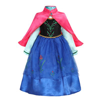 Girl Elsa Anna Dress Princess Costume Snow Queen Dress Baby Halloween Ariel Carnival Clothes Kids Cosplay Clothes Party Clothing