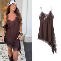 KONDALA Sexy Chic Black Lace Cami Tops Women V Neck Patchwork Sleeveless Y2K Girl Top Fashion 2025 Summer Fall Holiday Beach Top