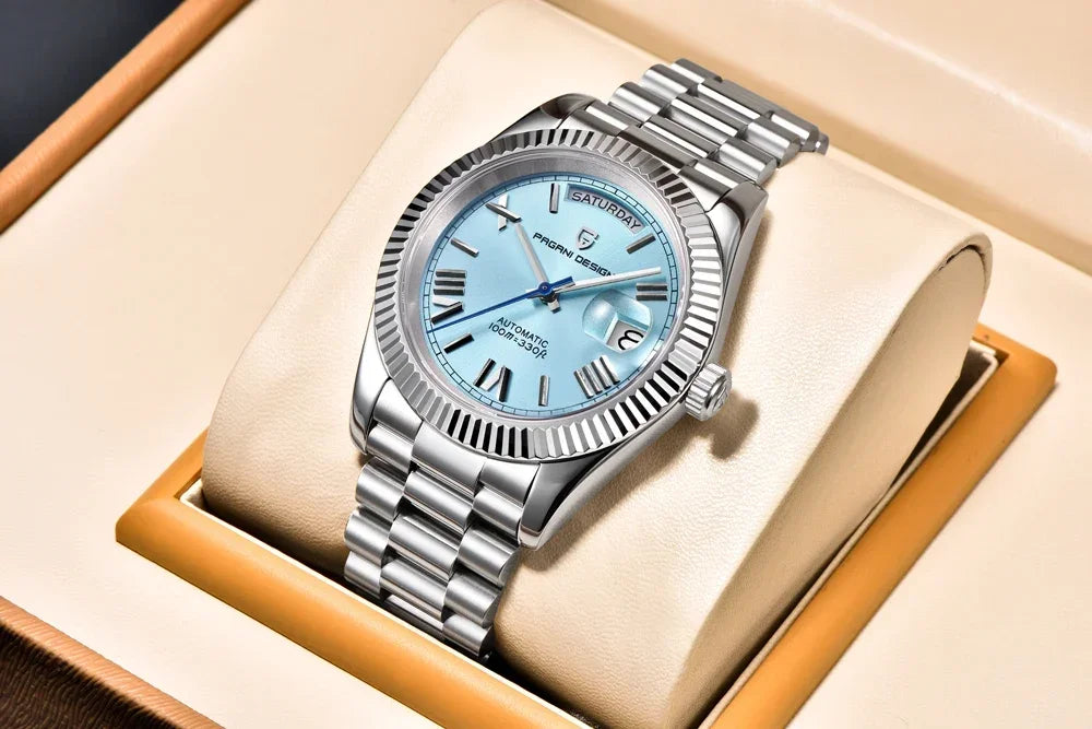 2025 New PAGANI DESIGN Luxury Men Mechanical Watches Rose Gold Automatic Watch For Men AR Sapphire Mirror Sports Clock Man Gifts