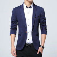 Men's Smart Casual Suit Blazers Slim Fit Sport Coat Fashion Formal Dress Groom Marriage Suit Coat Spring Autumn Outwear