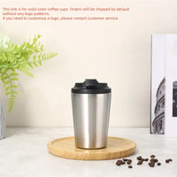 Insulated cup stainless steel coffee cup, vacuum bottle, insulated water hot and cold juice ice drink leak proof cup Customizabl