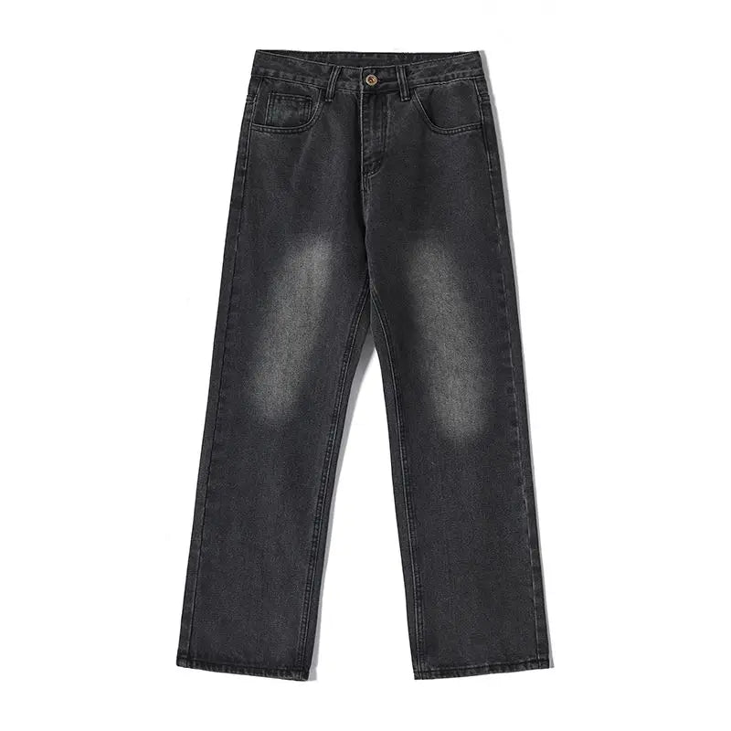 Jeans Men Wide Leg Explosive Jeans Male Loose Straight Denim Pants 2025 Autumn Harajuku Vintage Blue Trousers Streetwear Clothes