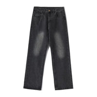 Jeans Men Wide Leg Explosive Jeans Male Loose Straight Denim Pants 2025 Autumn Harajuku Vintage Blue Trousers Streetwear Clothes