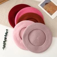Winter Hats for Women Berets Painter Cap Autumn Winter Hat Female Flat French Artist Beret Girls Vintage Warm Casual New