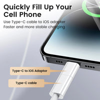 USB C to Lightning Adapter IOS Fast Charging Lightning Male to Type C Female Converter For iPhone 14 13 12 Data Transfer Adapter