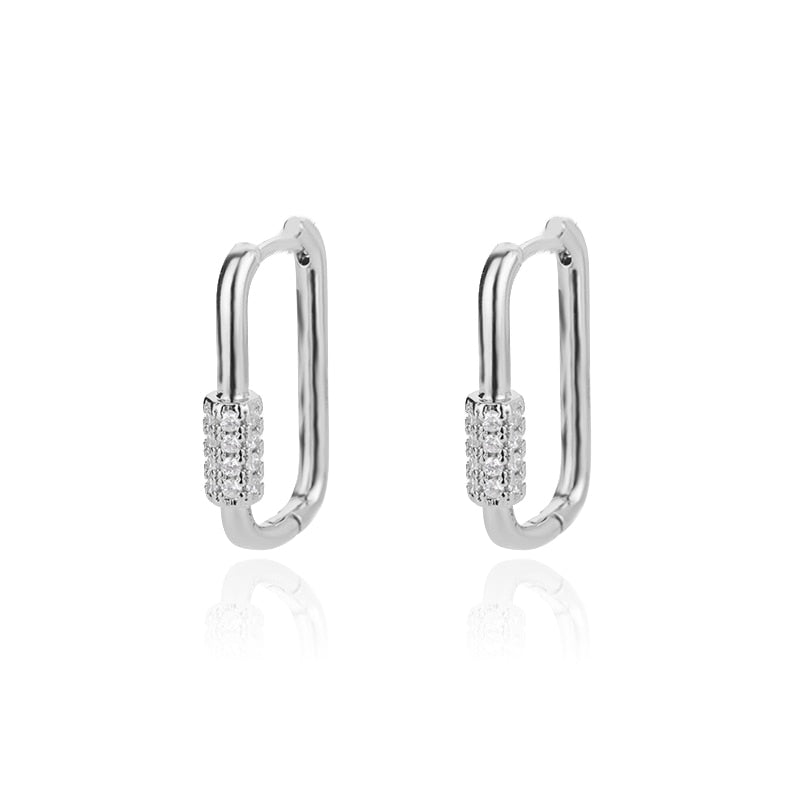 Stainless Steel Hook Earrings For Women Pin Minimalist Chic Baroque Style Elegant Female Jewelry Delicate Earring Gift 2023