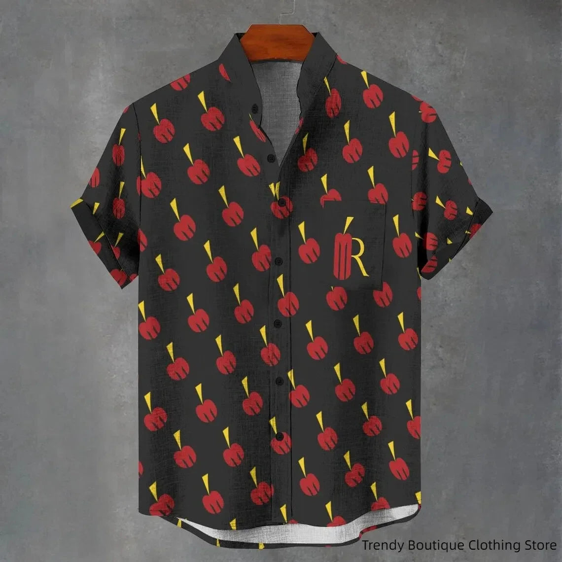 Men's linen short sleeved shirt, a simple, clean, casual, comfortable, and fashionable button top, new collection for summer 202
