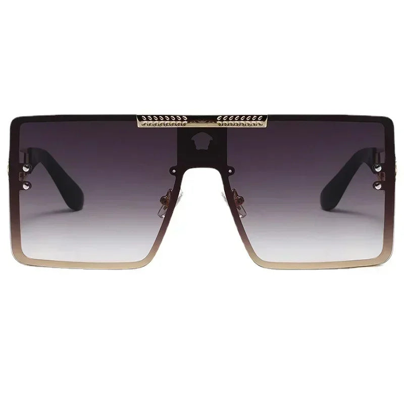 New Personality Square Big Cool Sunglasses for Men Women Fashion Retro Luxury Design Male Sun Glasses Gafas UV400 Gafas De Sol