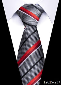 8 cm Tie Men Gravatas Classic Many Color Newest design Silk Necktie Shirt Accessories Striped Sky Blue Man's Office