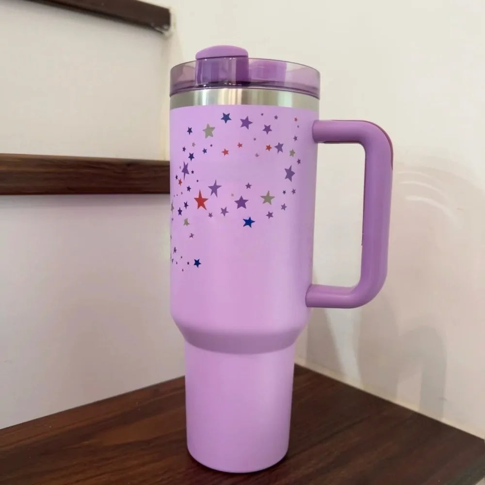 40oz 304 Stainless Steel Insulated Water Bottle Thermal Coffee Car Cup Cold Hot Mugs Vacuum Flask With Straw