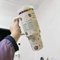 New Cute 40oz Stainless Steel Insulated Cup 1180ml 304 Stainless Steel Vacuum Insulated Car Coffee Cup Sports Outdoor Travel