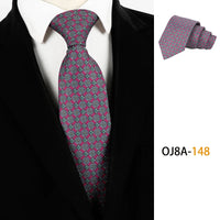 Fashion 8CM Mens Necktie Print Patterns Classic Neck Ties For Man Groom  Handfeel Polyester Necktie Business Wedding Accessories