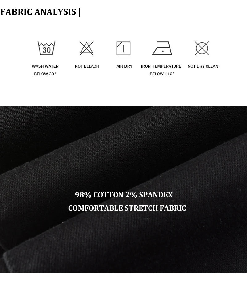 Fashionable new men's jeans, washed, nostalgic, elastic, slim fit, perforated, patchwork patch, black jeans, high street designe