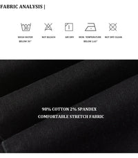 Fashionable new men's jeans, washed, nostalgic, elastic, slim fit, perforated, patchwork patch, black jeans, high street designe