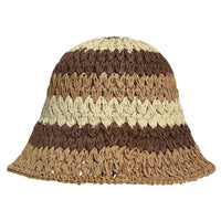 Women's Foldable Straw Hat Summer Outdoor Beach Travel Fisherman Hat Sunscreen UV Protection Sunhat Wide Brim Panama Bucket Caps