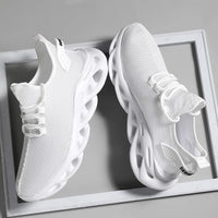 Men Casual Sport Shoes Breathable Lightweight Sneakers Outdoor Mesh Black Running Shoes Athletic Jogging Tenis Walking Shoes
