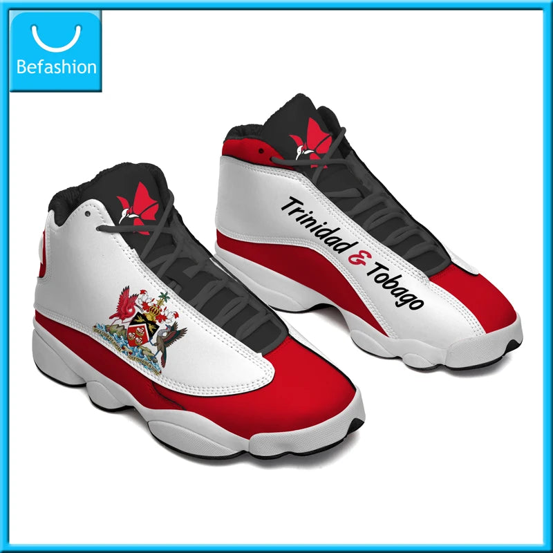 America Cup Flag Print Cool Men Basketball Sneakers Custom POD Tennis Shoes for Male Teens Personalized Sport Shoes Dropshipping