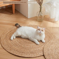 Papyrus Cat Scratch Board Large Grinding Claw Cat Toy Abrasion Resistant Scratch-Resistant Scratch-Resistant Scratching Basin Integrated Cat Nest Rattan Cat Mattress