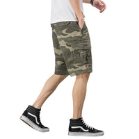 Men's Camouflage Cotton Cargo Shorts Baggy Large Size Five-point Pants