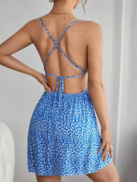 Womens Dresses Sexy Floral Backless Bandage Holiday Beach Dress Summer Fashion Red Short New In Dresses 2025