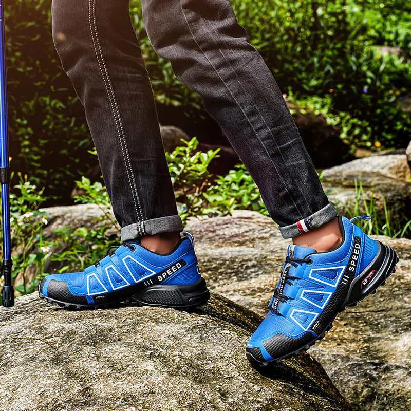 Men's Hiking Shoes All-terrain Outdoor Sports Shoes Breathable Mesh Non-slip Wear-resistant Hiking Shoes Outdoor Cycling Shoes