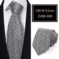 Luxury 56 Colors New Men's Tie Classic Floral Stripe Plaid 8cm Jacquard Neck Tie Necktie For Men Business Wedding Party